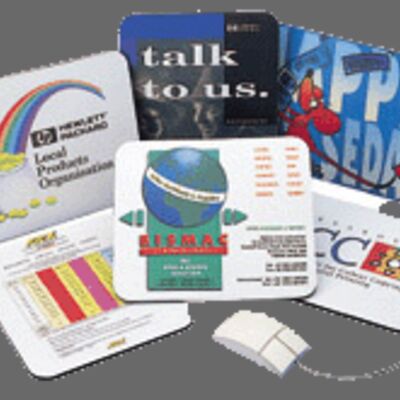 Mousemat Traditional Natural Rubber Black Base 250x190x6mm Thumbnail