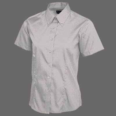 Ladies Pinpoint Oxford Half Sleeve Shirt Thumbnail