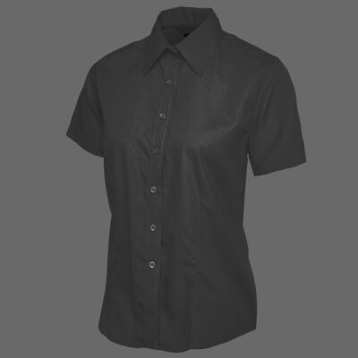 Ladies Poplin Half Sleeve Shirt Thumbnail