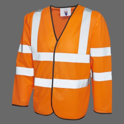 Long Sleeve Hi Vis Safety Waistcoat Thumbnail