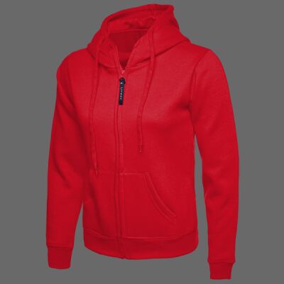 Ladies Classic Full Zip Hooded Sweatshirt Thumbnail