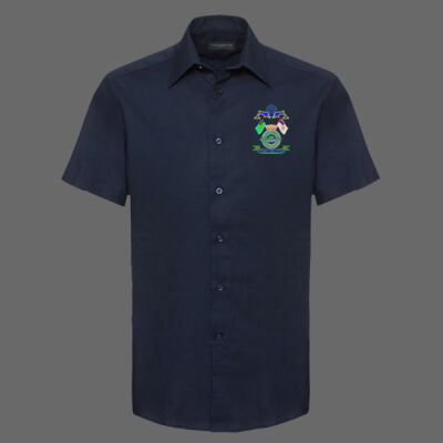 J923M Short Sleeve easycare Tailored Oxford Shirt Thumbnail